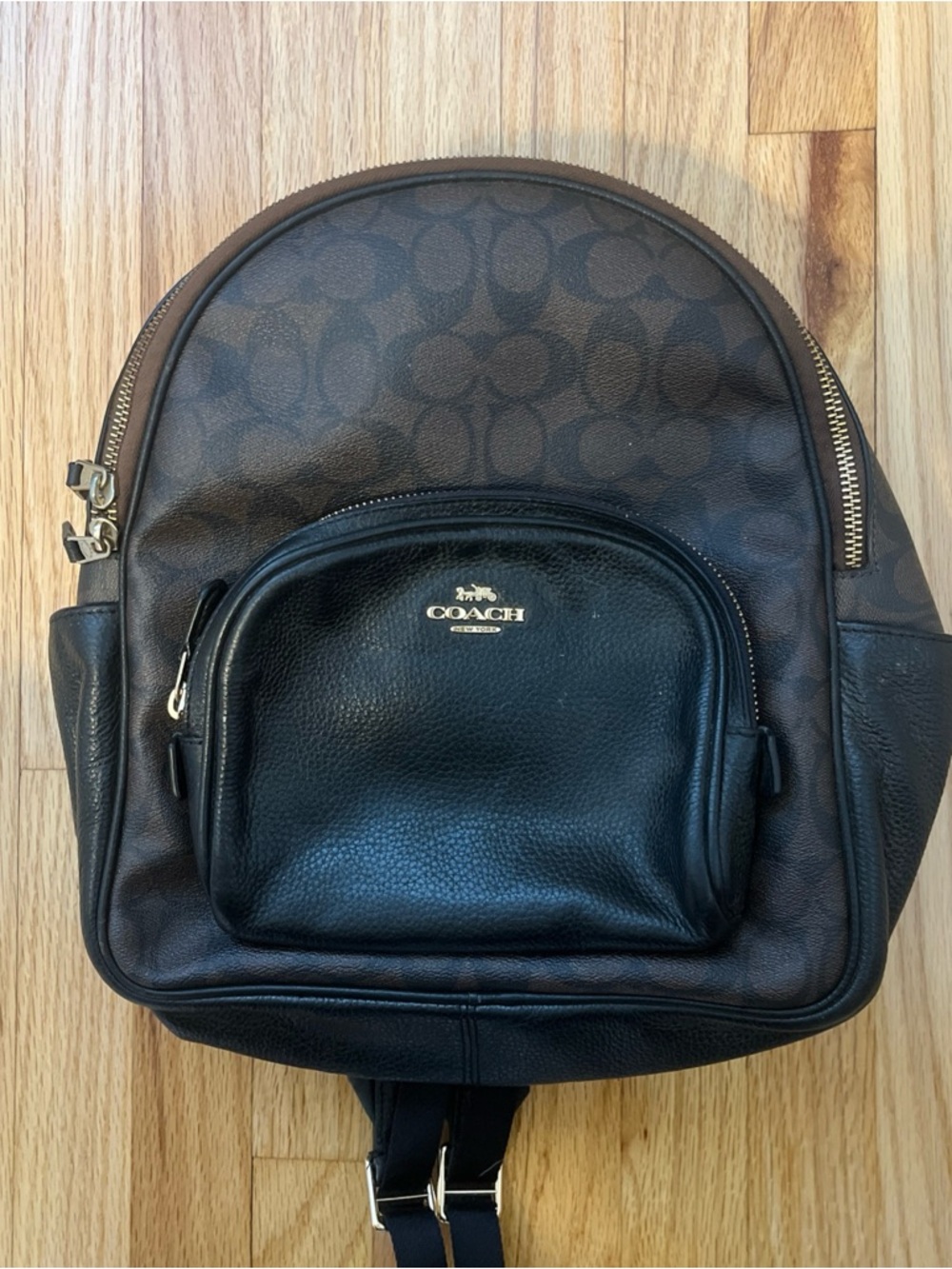 Coach Court C5671 Backpack in Signature Canvas Brown Black
